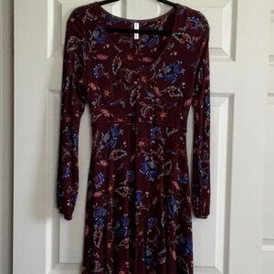 Women’s dress, Merlot/cranberry